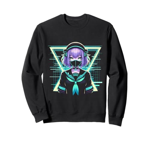 Japanisches Anime-Mädchen Indie Old Aesthetic Otaku Cyberpunk Sweatshirt Japanisches Anime-Mädchen Indie Old Aesthetic Otaku Cyberpunk Sweatshirt von Japanese Egirl Vaporwave Mythology Anime Manga
