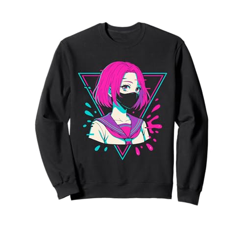 Japanisches Anime-Mädchen Indie Old Aesthetic Otaku Cyberpunk Sweatshirt Japanisches Anime-Mädchen Indie Old Aesthetic Otaku Cyberpunk Sweatshirt von Japanese Egirl Vaporwave Mythology Anime Manga