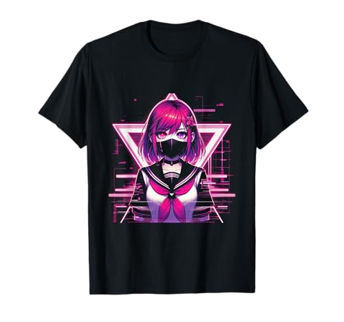 Japanisches Anime-Mädchen Indie Old Aesthetic Otaku Cyberpunk T-Shirt Japanisches Anime-Mädchen Indie Old Aesthetic Otaku Cyberpunk T-Shirt von Japanese Egirl Vaporwave Mythology Anime Manga