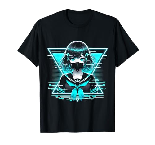 Japanisches Anime-Mädchen Indie Old Aesthetic Otaku Cyberpunk T-Shirt Japanisches Anime-Mädchen Indie Old Aesthetic Otaku Cyberpunk T-Shirt von Japanese Egirl Vaporwave Mythology Anime Manga