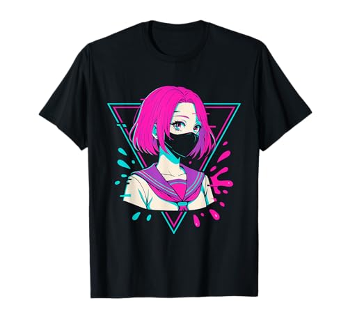 Japanisches Anime-Mädchen Indie Old Aesthetic Otaku Cyberpunk T-Shirt Japanisches Anime-Mädchen Indie Old Aesthetic Otaku Cyberpunk T-Shirt von Japanese Egirl Vaporwave Mythology Anime Manga