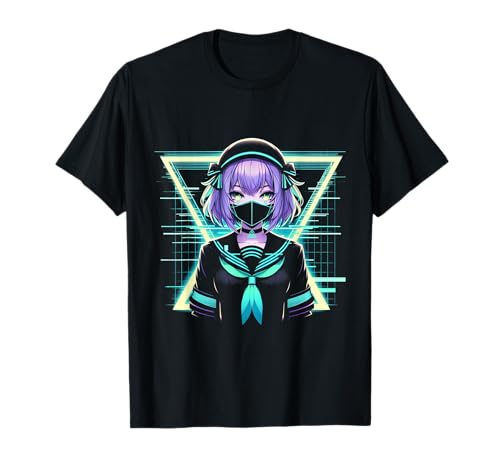 Japanisches Anime-Mädchen Indie Old Aesthetic Otaku Cyberpunk T-Shirt Japanisches Anime-Mädchen Indie Old Aesthetic Otaku Cyberpunk T-Shirt von Japanese Egirl Vaporwave Mythology Anime Manga