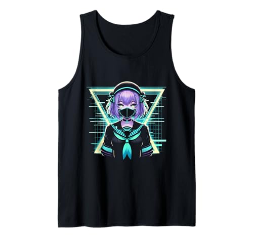 Japanisches Anime-Mädchen Indie Old Aesthetic Otaku Cyberpunk Tank Top Japanisches Anime-Mädchen Indie Old Aesthetic Otaku Cyberpunk Tank Top von Japanese Egirl Vaporwave Mythology Anime Manga