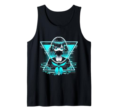 Japanisches Anime-Mädchen Indie Old Aesthetic Otaku Cyberpunk Tank Top Japanisches Anime-Mädchen Indie Old Aesthetic Otaku Cyberpunk Tank Top von Japanese Egirl Vaporwave Mythology Anime Manga