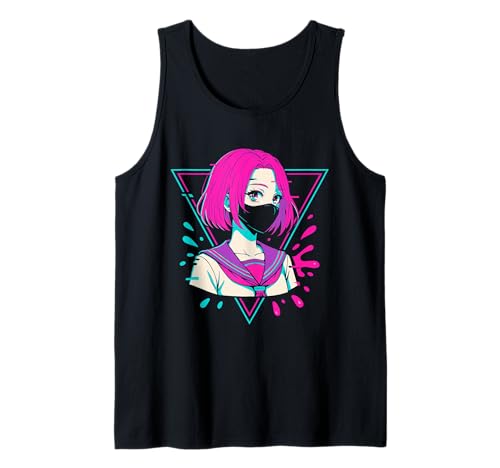 Japanisches Anime-Mädchen Indie Old Aesthetic Otaku Cyberpunk Tank Top Japanisches Anime-Mädchen Indie Old Aesthetic Otaku Cyberpunk Tank Top von Japanese Egirl Vaporwave Mythology Anime Manga