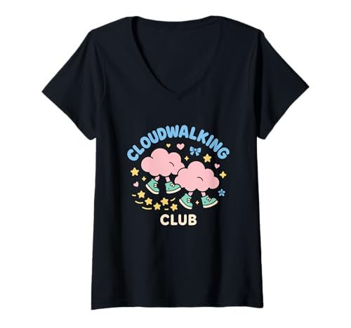 Damen Jirai Kei Landmine Kei Yami Kawaii Gothic Lolita Toxic, niedlich T-Shirt mit V-Ausschnitt von Japanese Emo Subculture Gothic Lolita Yami Kawaii