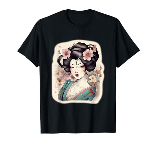 Japanisches Geisha-Tattoo-Design für Damen T-Shirt Japanisches Geisha-Tattoo-Design für Damen T-Shirt von Japanese Geisha Tattoo Design Women Tees