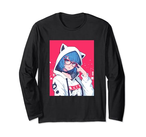 Anime Girl Langarmshirt Anime Girl Langarmshirt von Japanese Kawaii Anime Boba