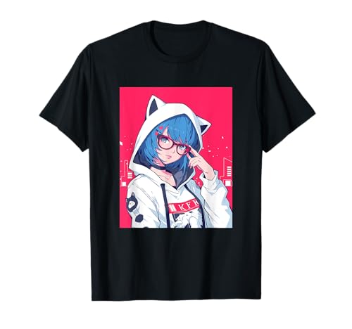 Anime Girl T-Shirt Anime Girl T-Shirt von Japanese Kawaii Anime Boba