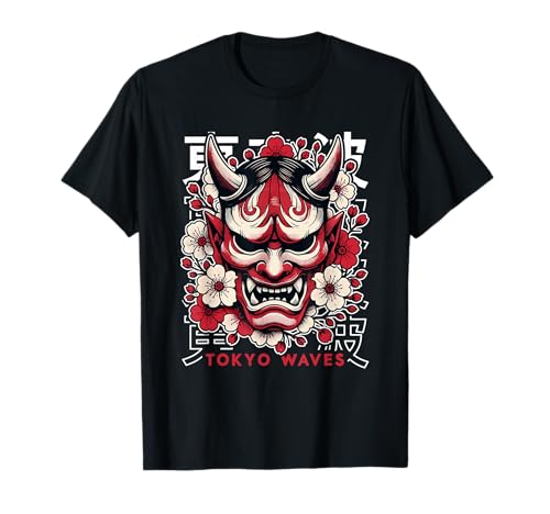 Japanischer Teufelsdämon Hannya Oni Maske Yokai Oni Gesichtsmaske T-Shirt Japanischer Teufelsdämon Hannya Oni Maske Yokai Oni Gesichtsmaske T-Shirt von Japanese Oni Mask Aesthetic