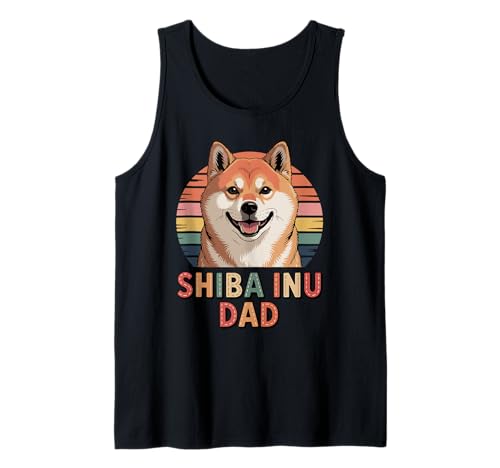 Herren Retro Shiba Inu Dad Tank Top Herren Retro Shiba Inu Dad Tank Top von Japanese Shiba Inu Dog Lover Gifts