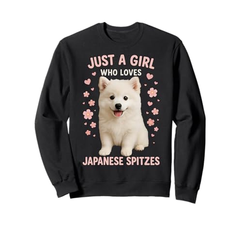 Nur EIN Mädchen, das japanischen Spitz liebt Sweatshirt von Japanese Spitz Dog