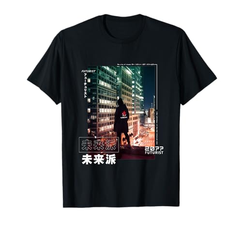 Japanische Vaporwave futuristische Cyberpunk Ästhetik T-Shirt Japanische Vaporwave futuristische Cyberpunk Ästhetik T-Shirt von Japanese Vaporwave 80's 90's Aesthetic Clothes