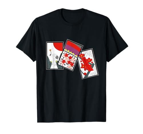 Traditionelle japanische Kunst Hanafuda Herren Damen T-Shirt von Japanese traditional art Hanafuda Gifts Co
