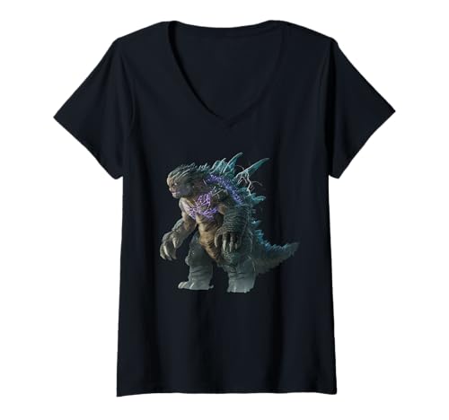 Damen Japanische Kaiju Tshirt Monster Art Men Jungen Kinder T-Shirt mit V-Ausschnitt von Japanisch Shirt Ukiyo-e Art Kaiju Monster