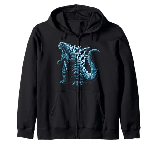 Japanische Kaiju Tshirt Monster Art Men Jungen Kinder Kapuzenjacke von Japanisch Shirt Ukiyo-e Art Kaiju Monster