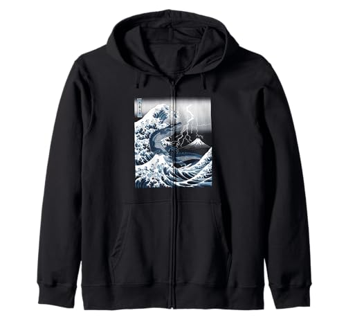 Japanische Kaiju Tshirt Monster Art Men Jungen Kinder Kapuzenjacke von Japanisch Shirt Ukiyo-e Art Kaiju Monster