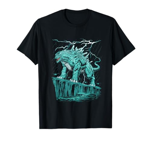 Japanische Kaiju Tshirt Monster Art Men Jungen Kinder T-Shirt von Japanisch Shirt Ukiyo-e Art Kaiju Monster