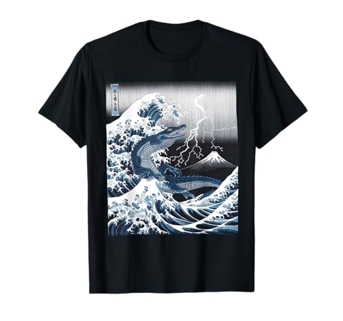 Japanische Kaiju Tshirt Monster Art Men Jungen Kinder T-Shirt von Japanisch Shirt Ukiyo-e Art Kaiju Monster