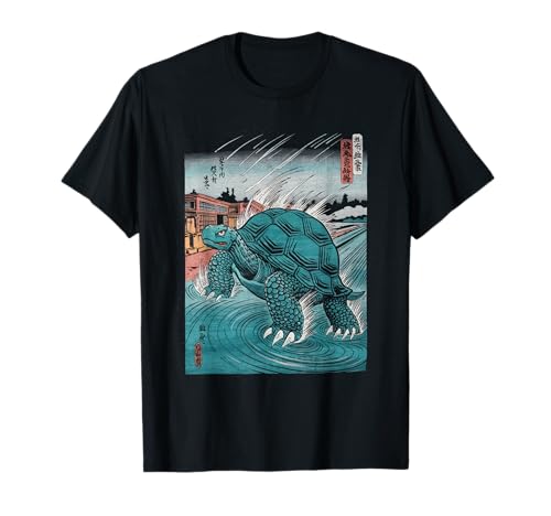 Japanische Kaiju Tshirt Monster Art Men Jungen Kinder T-Shirt von Japanisch Shirt Ukiyo-e Art Kaiju Monster