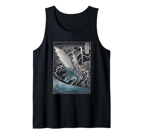 Japanische Kaiju Tshirt Monster Art Men Jungen Kinder Tank Top von Japanisch Shirt Ukiyo-e Art Kaiju Monster