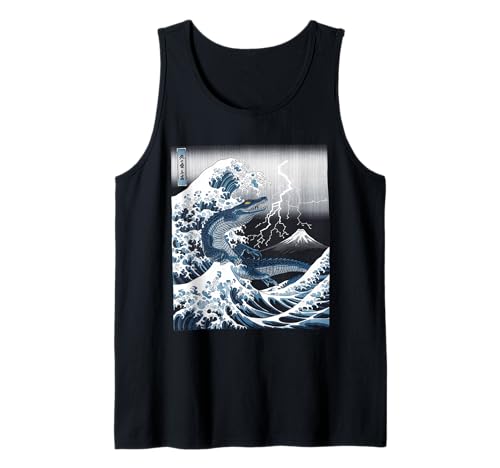 Japanische Kaiju Tshirt Monster Art Men Jungen Kinder Tank Top von Japanisch Shirt Ukiyo-e Art Kaiju Monster