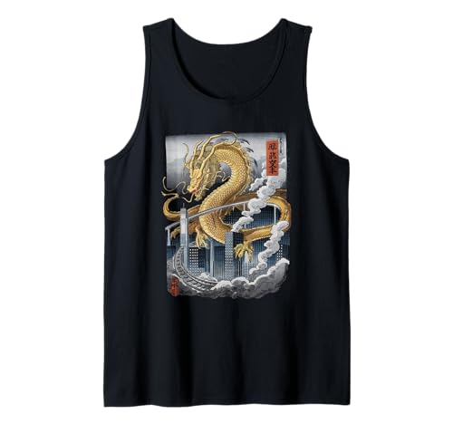 Japanische Kaiju Tshirt Monster Art Men Jungen Kinder Tank Top von Japanisch Shirt Ukiyo-e Art Kaiju Monster