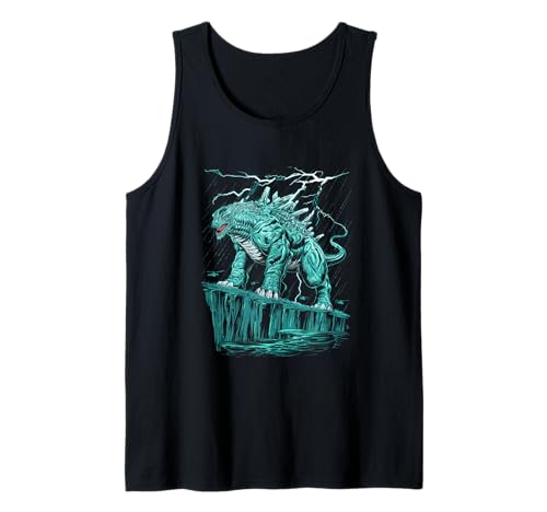 Japanische Kaiju Tshirt Monster Art Men Jungen Kinder Tank Top von Japanisch Shirt Ukiyo-e Art Kaiju Monster