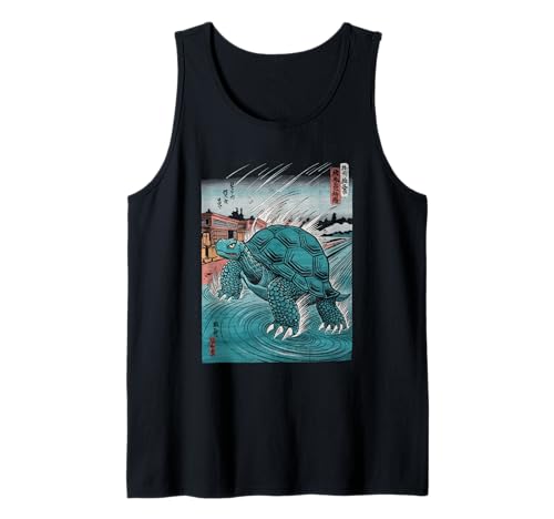 Japanische Kaiju Tshirt Monster Art Men Jungen Kinder Tank Top von Japanisch Shirt Ukiyo-e Art Kaiju Monster