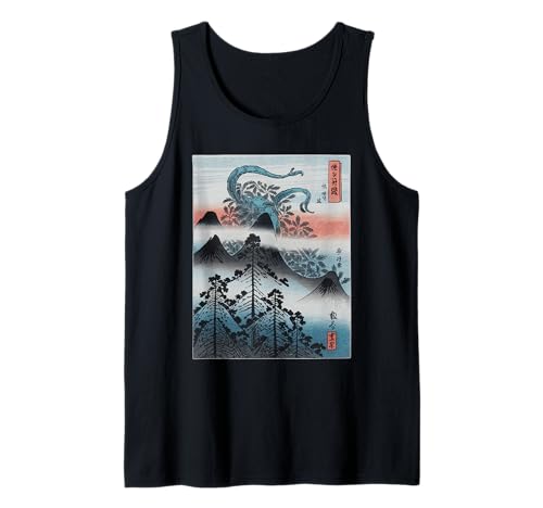 Japanische Kaiju Tshirt Monster Art Men Jungen Kinder Tank Top von Japanisch Shirt Ukiyo-e Art Kaiju Monster