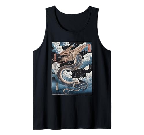 Japanische Kaiju Tshirt Monster Art Men Jungen Kinder Tank Top von Japanisch Shirt Ukiyo-e Art Kaiju Monster
