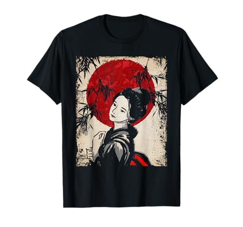 Geisha Japanische Kunst Vintage Retro Frauen T-Shirt von Japanische Mythologie Japan Kunst und Kleidung