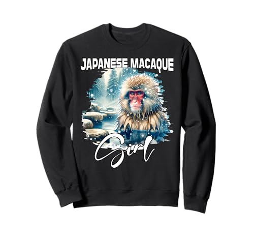Japanese Macaque Mädchen Japanmakak Sweatshirt Japanese Macaque Mädchen Japanmakak Sweatshirt von Japanmakak Designs Damen