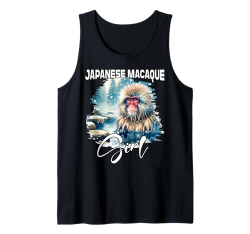 Japanese Macaque Mädchen Japanmakak Tank Top Japanese Macaque Mädchen Japanmakak Tank Top von Japanmakak Designs Damen