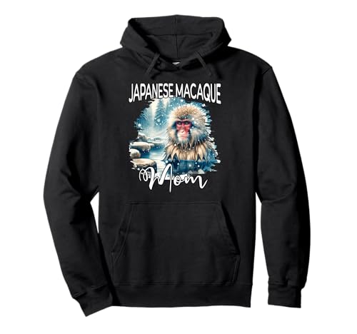 Japanese Macaque Mom Japanmakak Mama Pullover Hoodie von Japanmakak Mama Für Damen