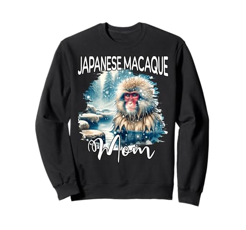 Japanese Macaque Mom Japanmakak Mama Sweatshirt von Japanmakak Mama Für Damen