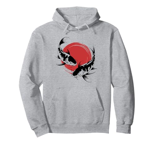 Japanische Koi Japan Karpfen Fisch Sonnenuntergang Nishikigoi Jungen Mädchen Pullover Hoodie von JapansCollective