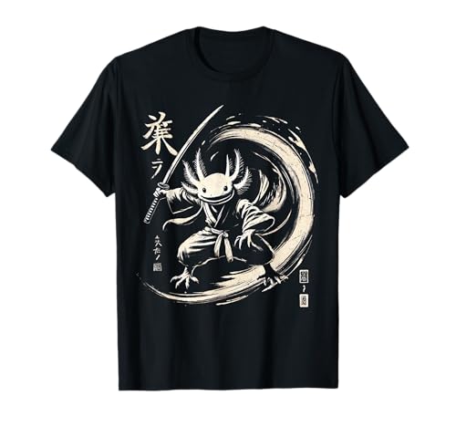 Ninja Axolotl Krieger Japanischer Samurai Japan Jungen Mädchen Kinder T-Shirt von JapansCollective