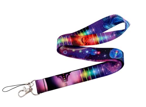 Japansai Schlüsselband Lanyard Meditation Chakra | Kordel für den Hals | Kein Verlieren Sie Ihre Schlüssel | Schlüsselanhänger für Handy und Schlüssel | Originelles Geschenk von Japansai