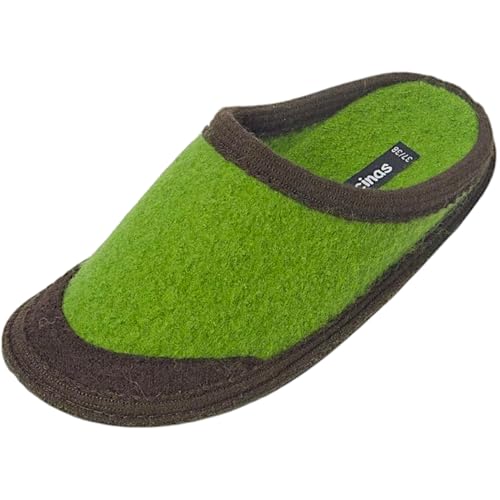 Japanwelt Hausschuhe für Damen & Herren I Kontrast, warme Filzpantoffeln aus Schafswolle, Filz Winter Pantoffeln Bacinas Slippers Hausschlappen Hauspantoffeln, Gästehausschuhe Filzhausschuhe von Japanwelt