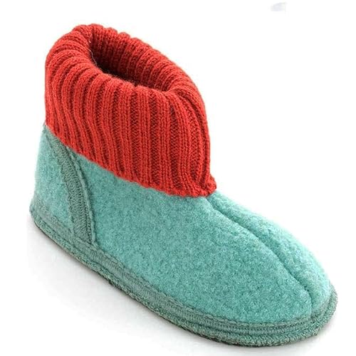 Hohe Kinder Hausschuhe - weich und bequem - Winter Filzpantoffeln aus Schafswolle - Warme Pantoffeln Größe 22-35 EU von Japanwelt