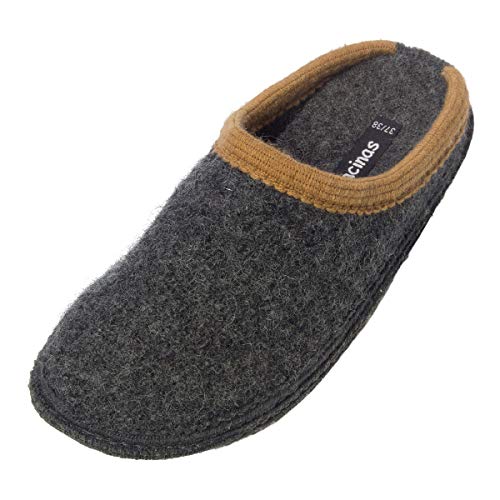 Japanwelt Hausschuhe für Damen & Herren I zweifarbig, warme Filzpantoffeln aus Schafswolle, Filz Winter Pantoffeln Bacinas Slippers Hausschlappen Hauspantoffeln, Gästepantoffeln Filzhausschuhe von Japanwelt