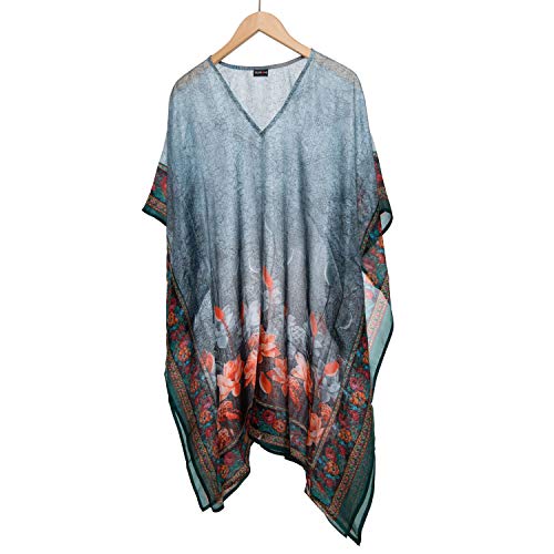 Kaftan Seide 100% Seide 95cm (V-Neck) cm von Japanwelt