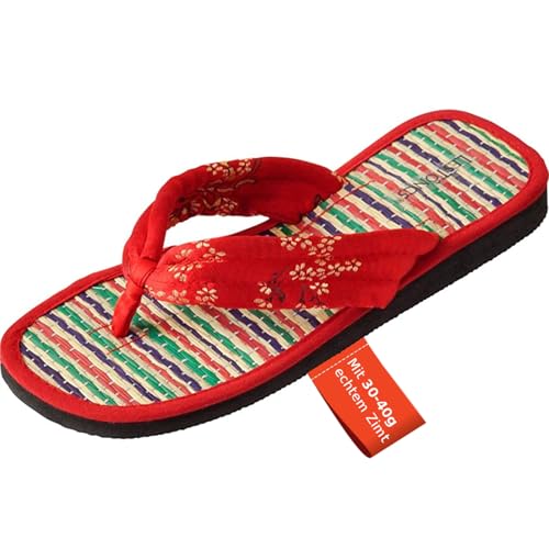 Zimtlatschen JUNCUS-S Japan Rot Größe:41, 42 von Japanwelt