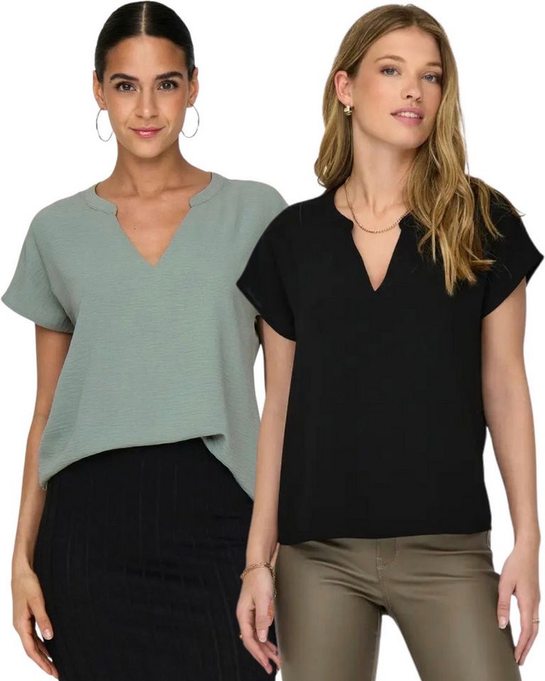 Jaquelin de Young Blusenshirt (2er-Pack) JDY Basic Shirt im Doppelpack von Jaquelin de Young