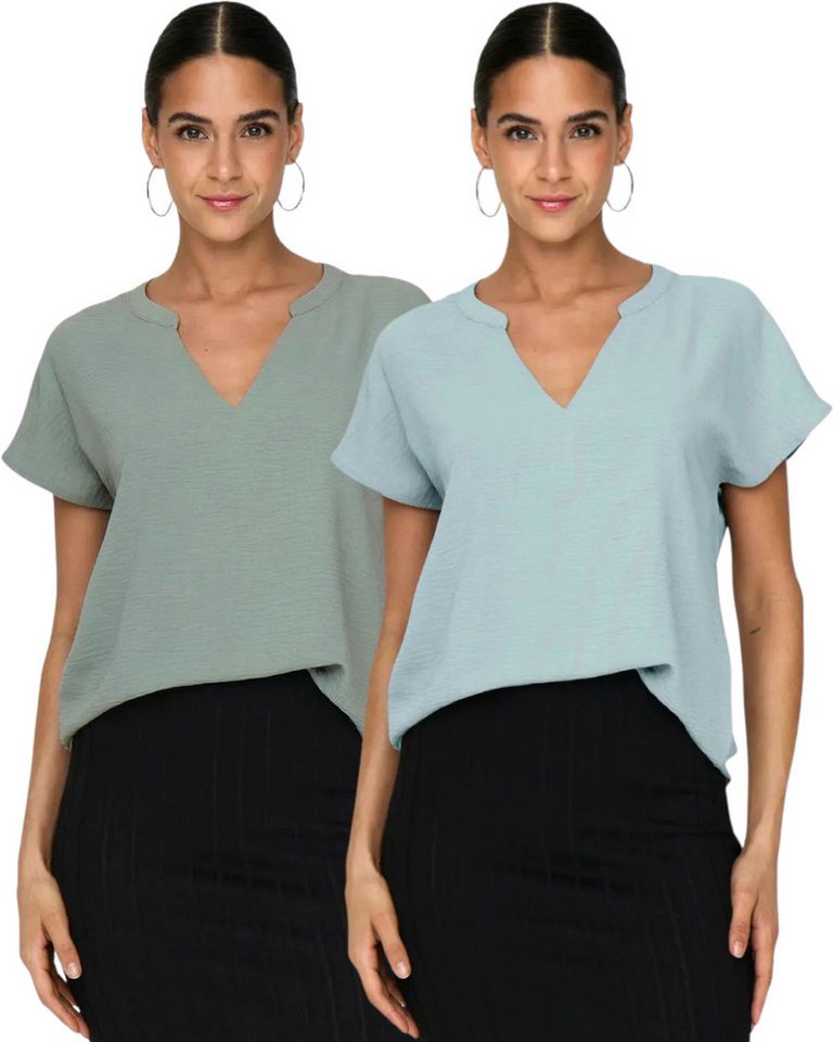 Jaquelin de Young Blusenshirt (2er-Pack) JDY Basic Shirt im Doppelpack von Jaquelin de Young