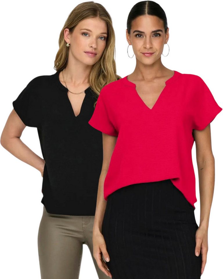 Jaquelin de Young Blusenshirt (2er-Pack) JDY Basic Shirt im Doppelpack von Jaquelin de Young