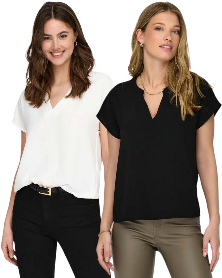 Jaquelin de Young Blusenshirt (2er-Pack) JDY Basic Shirt im Doppelpack von Jaquelin de Young