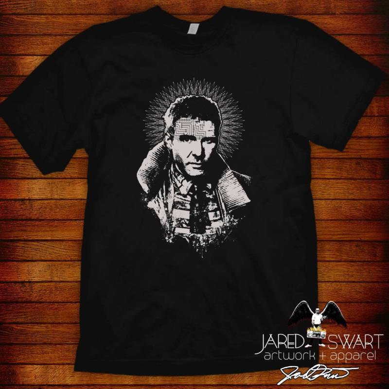 Blade Runner T-Shirt Jared Swart Kunstwerk, Sci-Fi Film Pop-Art von JaredSwartArtwork