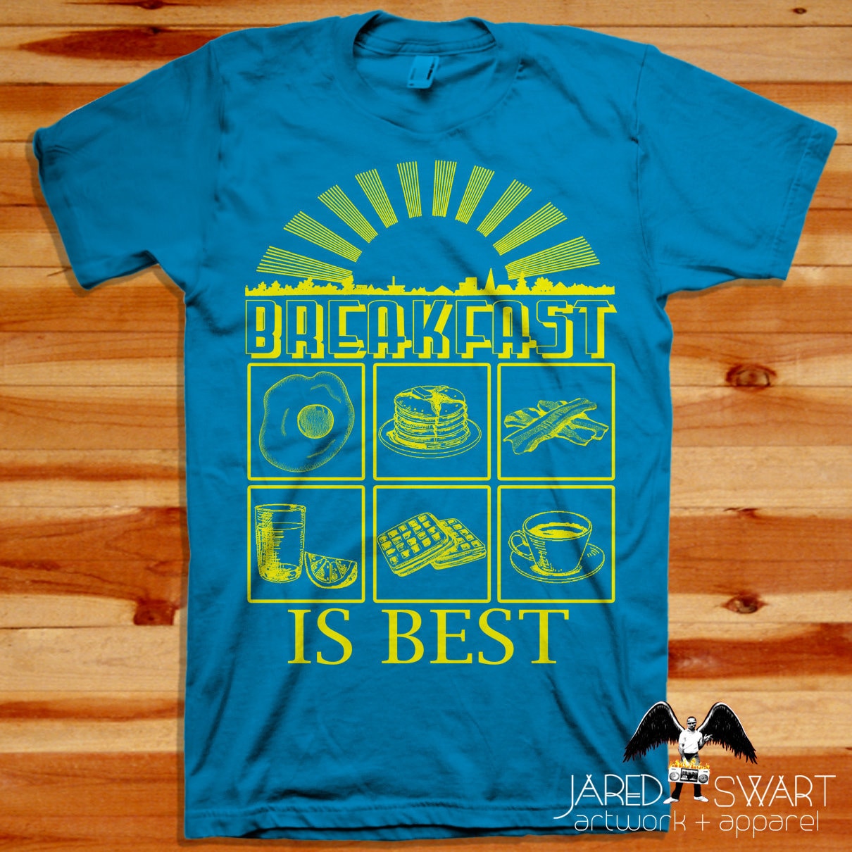 Frühstück Ist Am Besten T-Shirt Größen S M L Xl 2Xl 3Xl 4Xl 5Xl von JaredSwartArtwork